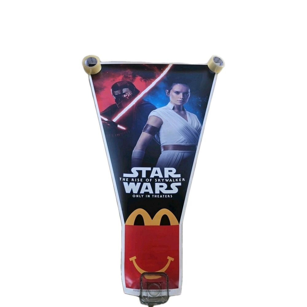 2019 McDonald's Star Wars The Rise of Skywalker Movie Poster Advertisement